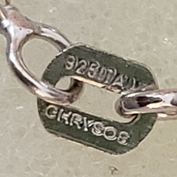 20", Alexite & White Topaz pendant and chain 925 Sterling Silver, NWT - Picture 5 of 8